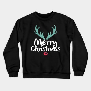 Merry Christmas Rudolph Crewneck Sweatshirt